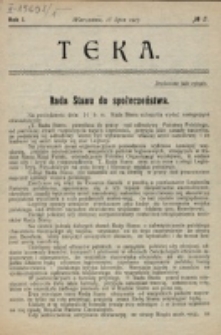 Teka. R. 1 (1917), nr 5 (18 lipca)