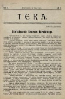 Teka. R. 1 (1917), nr 7 (25 lipca)
