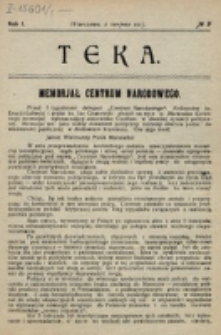 Teka. R. 1 (1917), nr 9 (1 sierpnia)