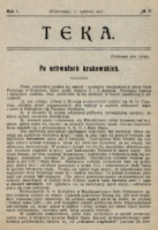 Teka. R. 1 (1917), nr 11 (17 sierpnia)