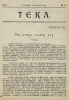 Teka. R. 1 (1917), nr 14 (23 września)