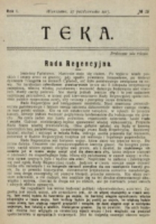 Teka. R. 1 (1917), nr 15 (27 października)