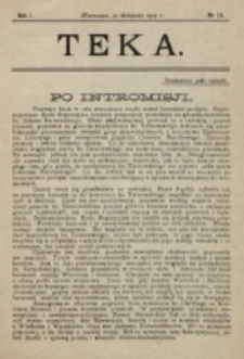 Teka. R. 1 (1917), nr 16 (10 listopada)