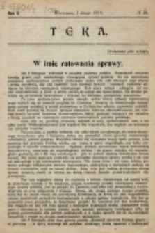Teka. R. 2 (1918), nr 18 (1 lutego)