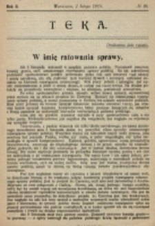 Teka. R. 2 (1918), nr 19 (1 lutego)