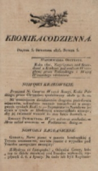 Kronika Codzienna. 1823, nr 3 (3 stycznia)