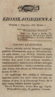 Kronika Codzienna. 1823, nr 7 (7 stycznia)