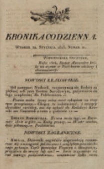 Kronika Codzienna. 1823, nr 21 (21 stycznia)