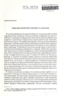 Problem akceptacji hipotez u R. Carnapa / Zygmunt Hajduk.