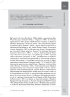 Recenzja : Janusz Kręcidło, Honor i wstyd w interpretacji Ewangelii. Szkice z egzegezy&hellip; antropologiczno-kulturowej (Lingua Sacra. Monografie 1;Warszawa: VERBINUM &ndash; Wydawnictwo Księży Werbist&oacute;w, 2013). Ss. 397. PLN 56. ISBN 978-83-7192-463-7.