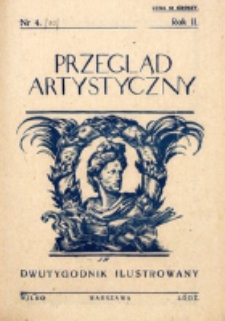 Przegląd Artystyczny. R. 2, nr 4 (1926)