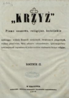 Krzyż. R. 2 (1866), nr 1
