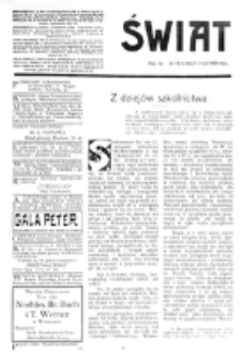Świat : [pismo tygodniowe ilustrowane poświęcone życiu społecznemu, literaturze i sztuce. R. 4 (1909), nr 19 (8 maja)