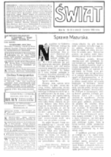 Świat : [pismo tygodniowe ilustrowane poświęcone życiu społecznemu, literaturze i sztuce. R. 4 (1909), nr 34 (21 sierpnia)