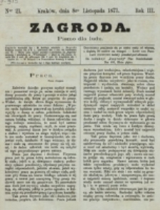 Zagroda : pismo dla ludu. R. 3, nr 21 (8 listopada 1873)