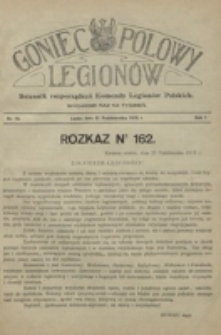 Goniec Polowy Legionów. 1915, nr 10 (31 października)