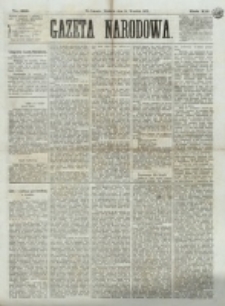 Gazeta Narodowa. R. 12, nr 218 (14 września 1873)
