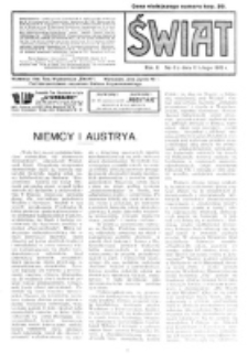 Świat : pismo tygodniowe ilustrowane poświęcone życiu społecznemu, literaturze i sztuce. R. 10 (1915), nr 6 (6 lutego)