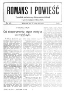 Romans i Powieść. R. 8, nr 8 (19 lutego 1916)
