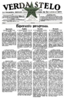 Verda Stelo : gazeto esperantista la malkara monata organo internacia de ĉiu esperantisto. N-ro 1 (Januaro 1928)
