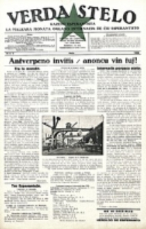 Verda Stelo : gazeto esperantista la malkara monata organo internacia de ĉiu esperantisto. N-ro 5 (Majo 1928)