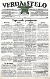Verda Stelo : gazeto esperantista la malkara monata organo internacia de ĉiu esperantisto. N-ro 7 (Julio 1928)