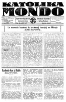 Katolika Mondo : sendependa oficiala organo por tutmondaj interesoj katolikaj : gazeto de Internacio Katolika. Jarkolekto 7, numero 5