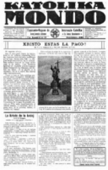 Katolika Mondo : sendependa oficiala organo por tutmondaj interesoj katolikaj : gazeto de Internacio Katolika. Jarkolekto 7, numero 12