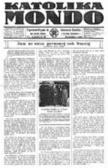 Katolika Mondo : sendependa oficiala organo por tutmondaj interesoj katolikaj : gazeto de Internacio Katolika. Jarkolekto 7, numero 13