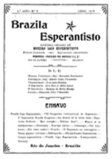 Brazila Esperantisto : oficiala organo de "Brazila Ligo Esperantista". Jaro 4, numero 2 (1912)