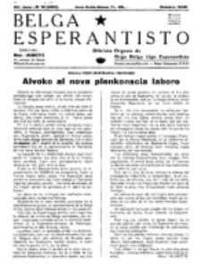 Belga Esperantisto : monata revuo. Jaro 24, nr 10 (1938)