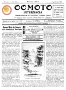 Oomoto Internacia : monata organo de la Universala Homama Asocio. Jaro 4, n-ro 33/34 (1929)