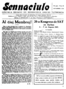 Sennaciulo : oficiala organo de Sennacieca Asocio Tutmonda. Jaro 17 (1946), no 11