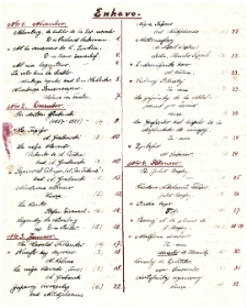 Spis treści numerów 1-8 (1922/1923)