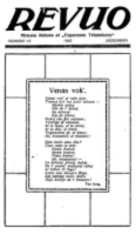 Revuo : monata aldono al Esperanto Triumfonta. 1923, no 13
