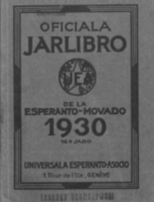 Oficiala Jarlibro. 1930
