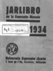 Oficiala Jarlibro. 1934