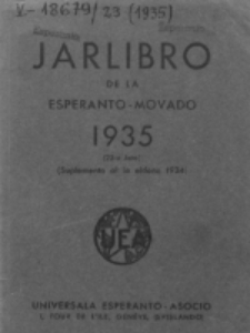 Oficiala Jarlibro. 1935