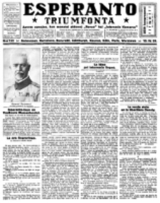 Esperanto Triumfonta : ǰurnalo internacia, universale, sendependa. 1923, no 132