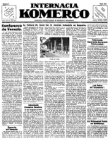 Internacia Komerco : monata komerca gazeto de Esperanto Triumfonta. no. 2 (Majo 1923)