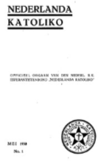 Nederlanda Katoliko. Jg. 15, no. 1 (Mei 1930)