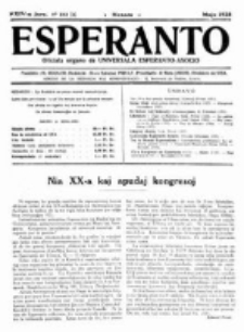 Esperanto : revuo internacia : oficiala organo de Universala Esperanto Asocio. Jaro 24, no 5=333 (Majo 1928)