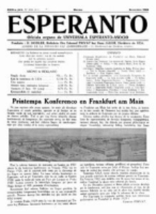 Esperanto : revuo internacia : oficiala organo de Universala Esperanto Asocio. Jaro 24, no 11=339 (Novembro 1928)