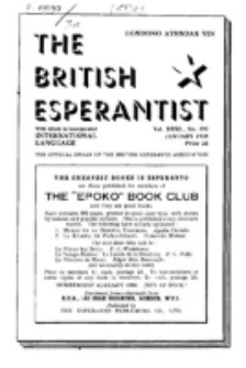 The British Esperantist : the official organ of the British Esperanto Association. Vol. 31, no 393 (January 1938)