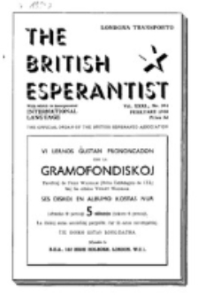 The British Esperantist : the official organ of the British Esperanto Association. Vol. 31, no 394 (February 1938)