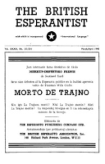 The British Esperantist : the official organ of the British Esperanto Association. Vol. 36, no 515/516 (March/April 1948)