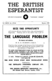 The British Esperantist : the official organ of the British Esperanto Association. Vol. 36, no 517/518 (May/June 1948)