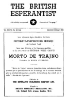 The British Esperantist : the official organ of the British Esperanto Association. Vol. 36, no 521/522 (September/October 1948)