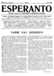 Esperanto : revuo internacia : oficiala organo de Universala Esperanto Asocio. Jaro 26, no 4=356 (Aprilo 1930)