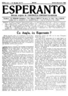Esperanto : revuo internacia : oficiala organo de Universala Esperanto Asocio. Jaro 26, no 9/10=362/363 (Oktobro/Novembro 1930)